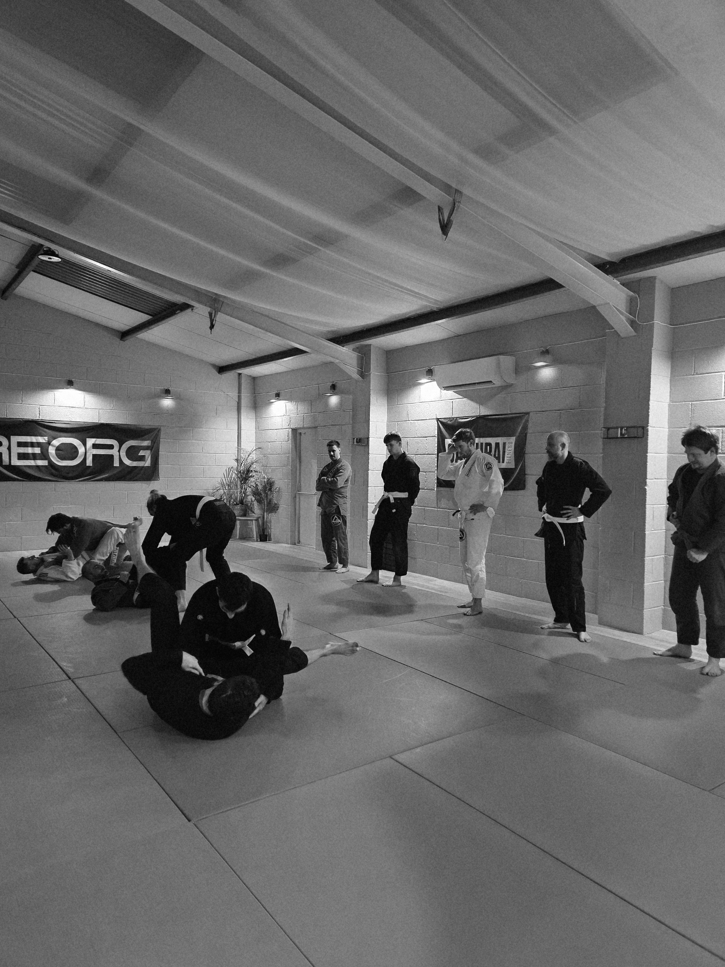 Adults BJJ class at Samurai Fitness, Yatton