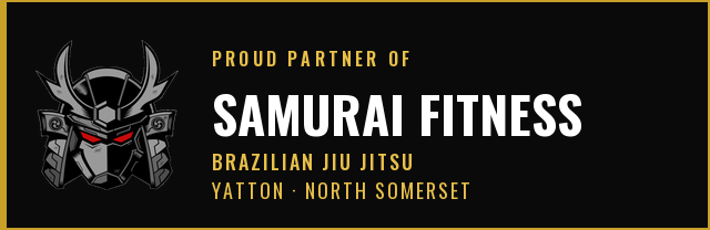 Proud partner of Samurai Fitness Brazilian Jiu Jitsu Academy, Yatton