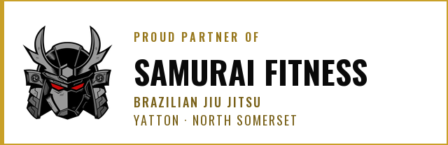 Proud partner of Samurai Fitness Brazilian Jiu Jitsu Academy, Yatton