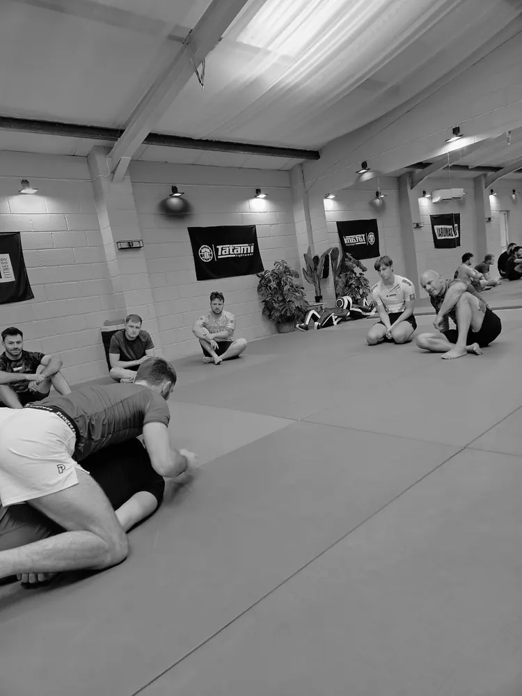 No-gi drilling during the Summer Charity Seminar at The Studio, Yatton